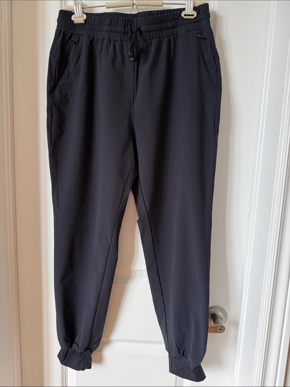 LG women’s Black Drawstring Joggers with Zip Pockets